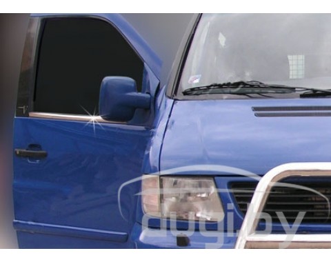 Нижние молдинги стекол (нерж.) для Vito  W638